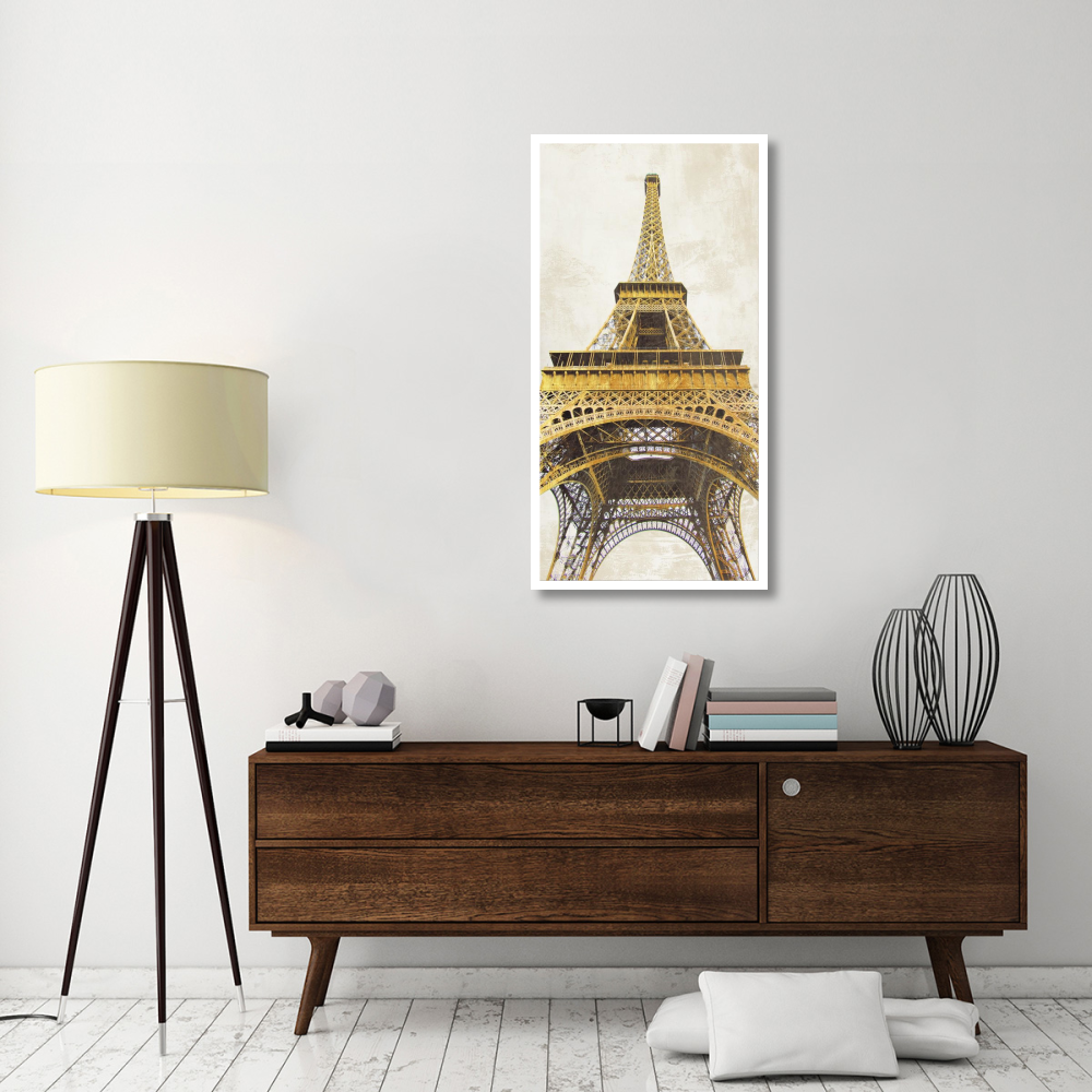 Gilded Eiffel Tower-Paper Art-26&quotx50"