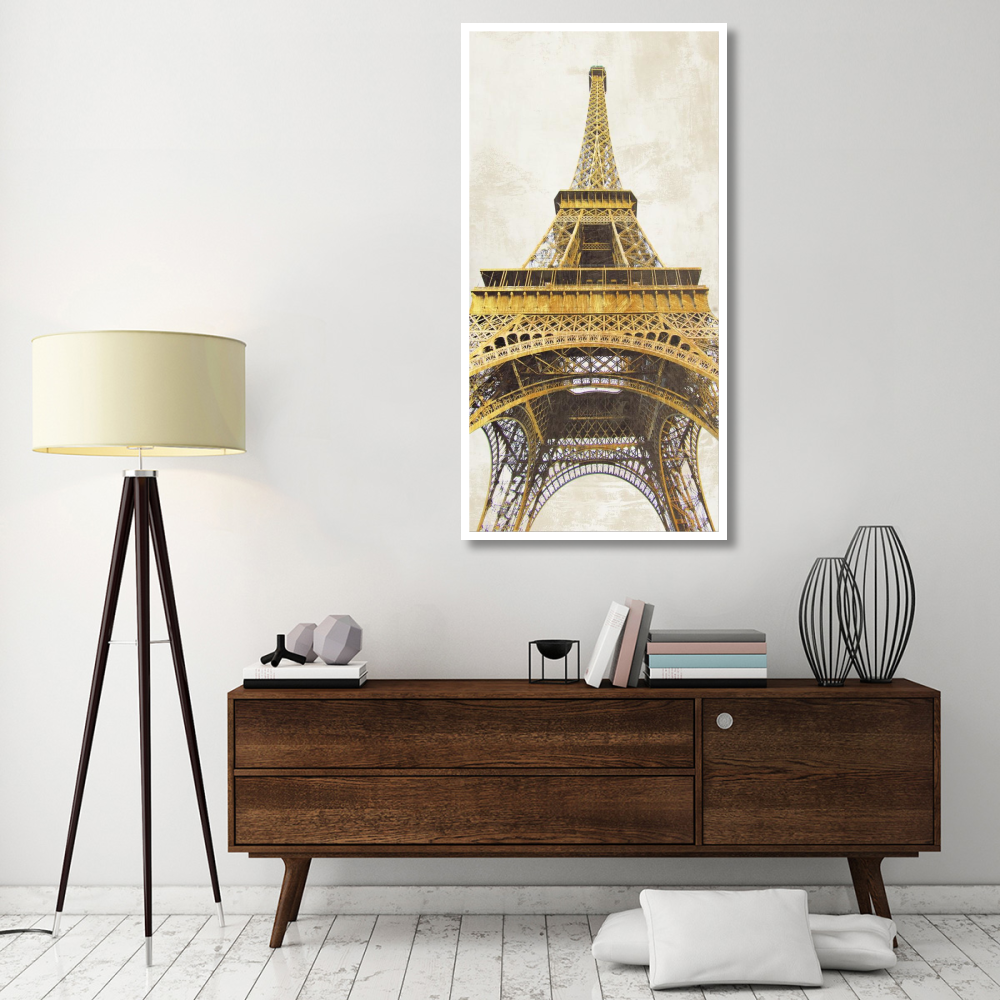 Gilded Eiffel Tower-Paper Art-32&quotx62"