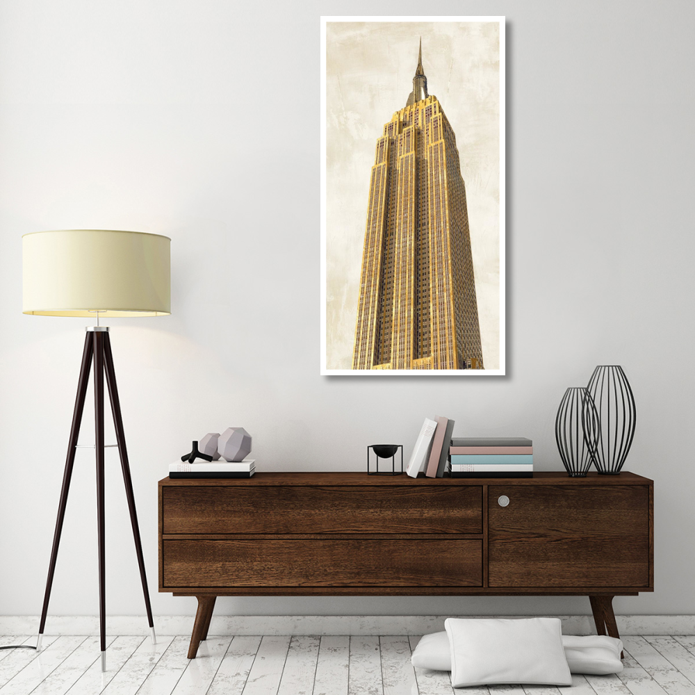 Gilded Skyscraper II-Paper Art-32&quotx62"