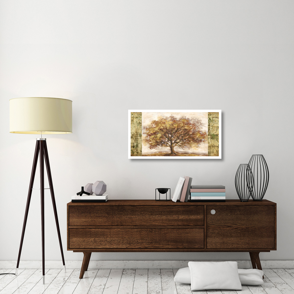 Golden Tree Panel-Paper Art-38&quotx20"