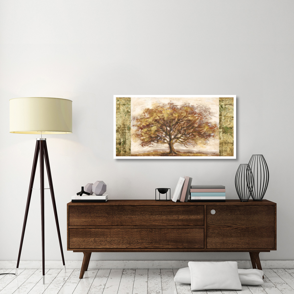 Golden Tree Panel-Paper Art-50&quotx26"