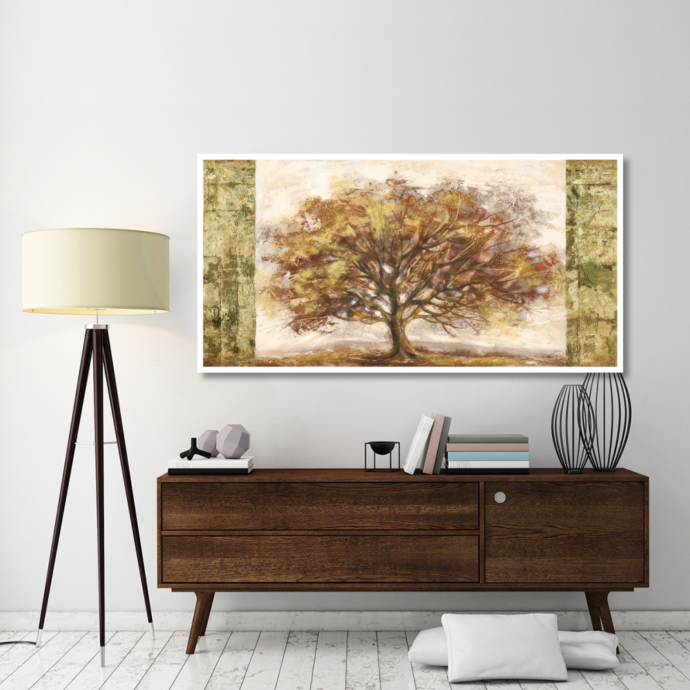Golden Tree Panel-Paper Art-74&quotx38"