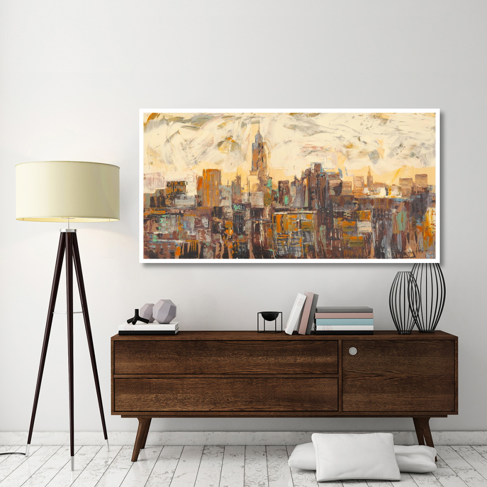 Mattino a New York-Paper Art-74&quotx38"
