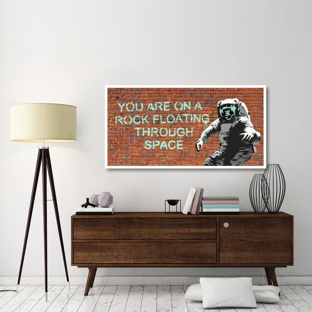Floating Through Space-Paper Art-62&quotx32"
