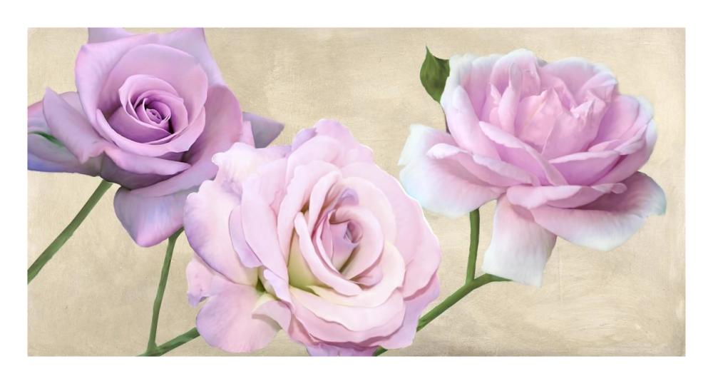 Rose classiche-Paper Art-26"x14"