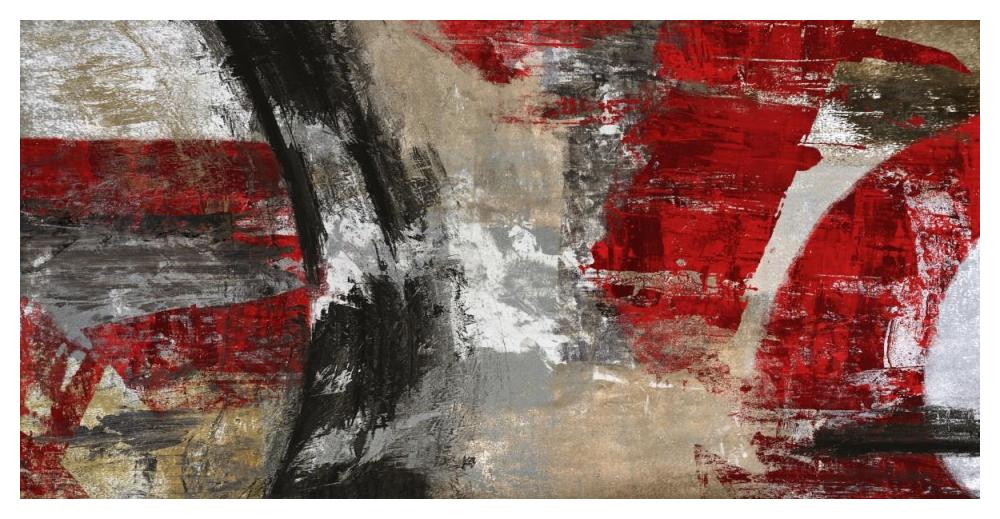 Red Tornado-Paper Art-50"x26"