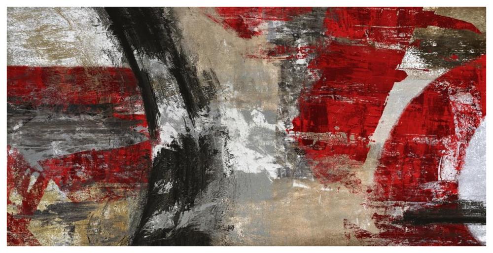 Red Tornado-Paper Art-74"x38"