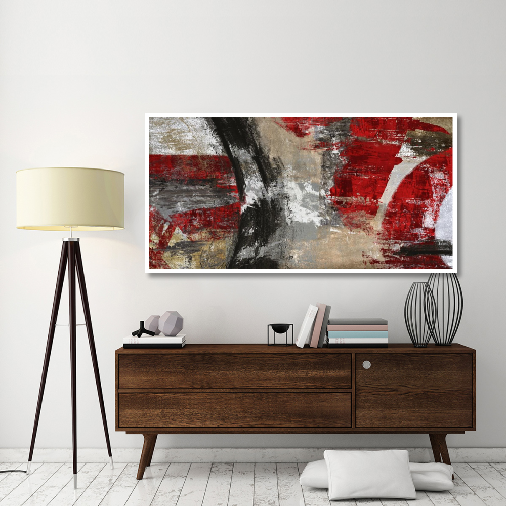 Red Tornado-Paper Art-74&quotx38"