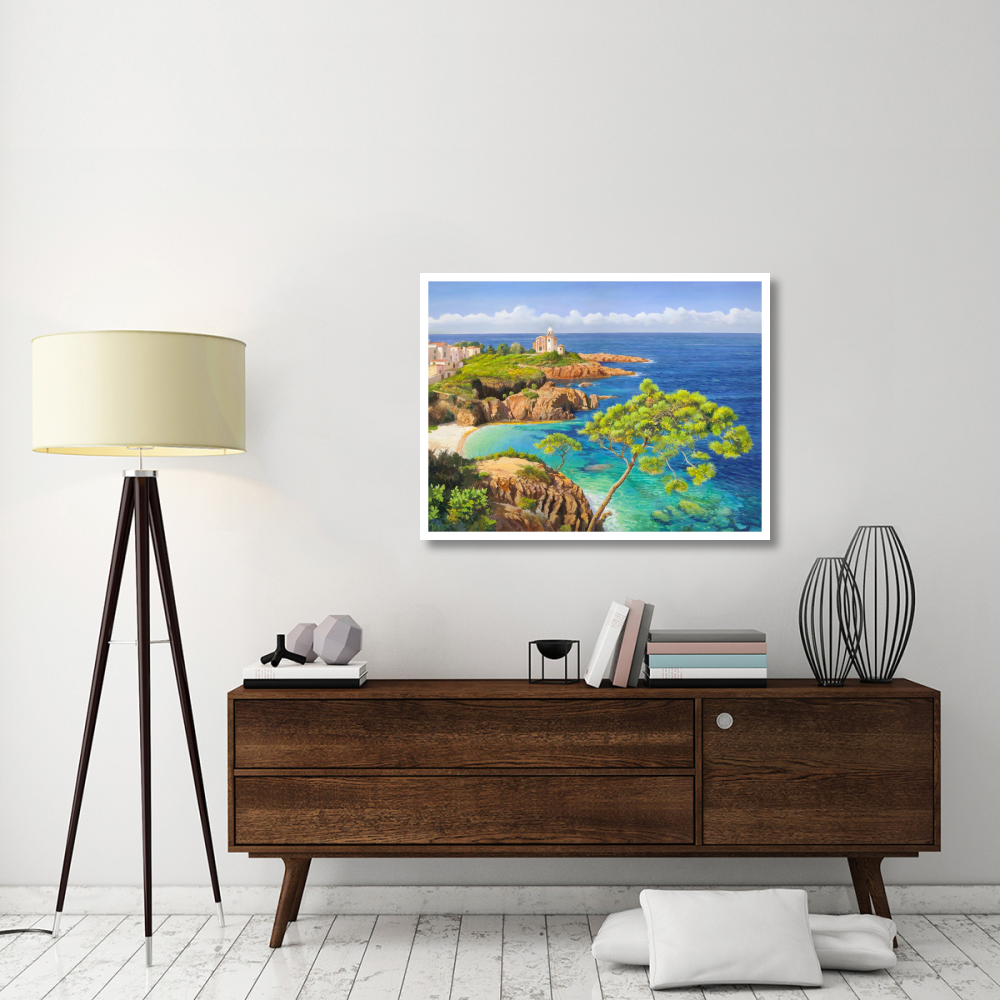 Costa del Mediterraneo-Paper Art-42&quotx32"