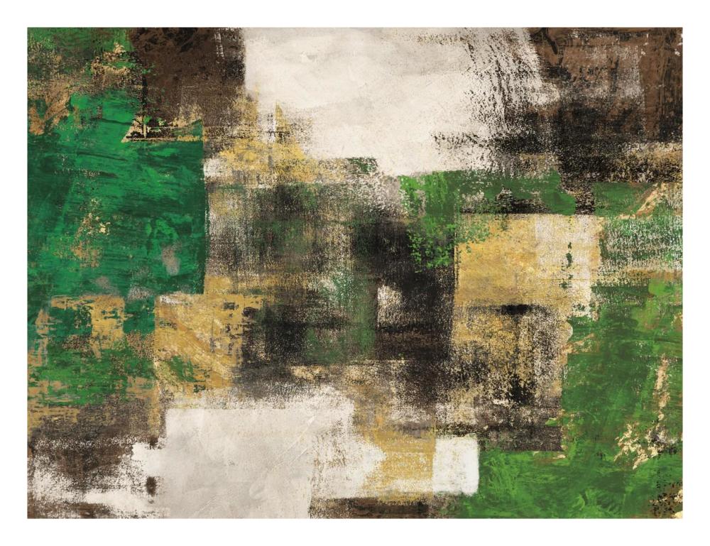 A Dream in Green-Paper Art-26"x20"
