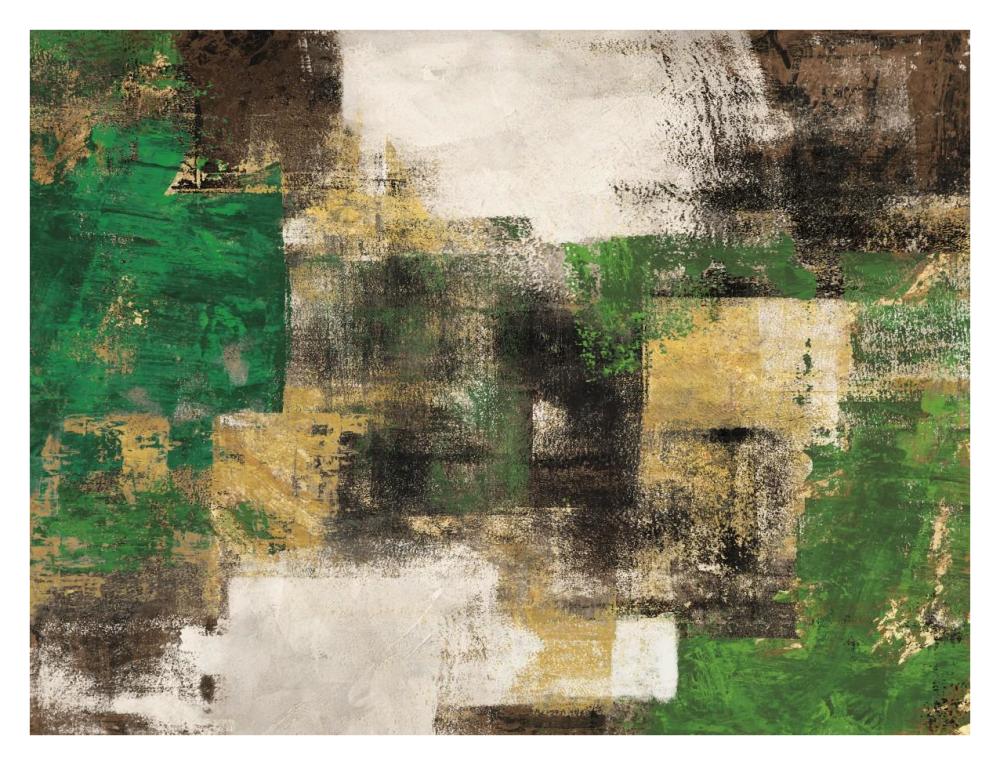 A Dream in Green-Paper Art-34"x26"