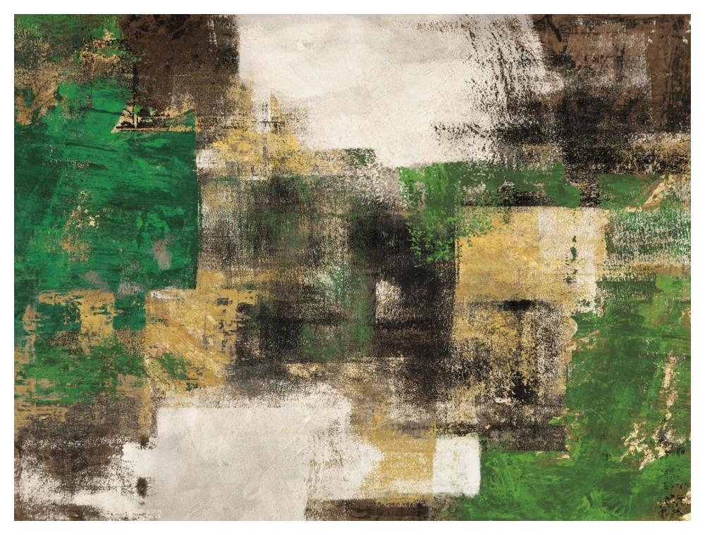A Dream in Green-Paper Art-50"x38"
