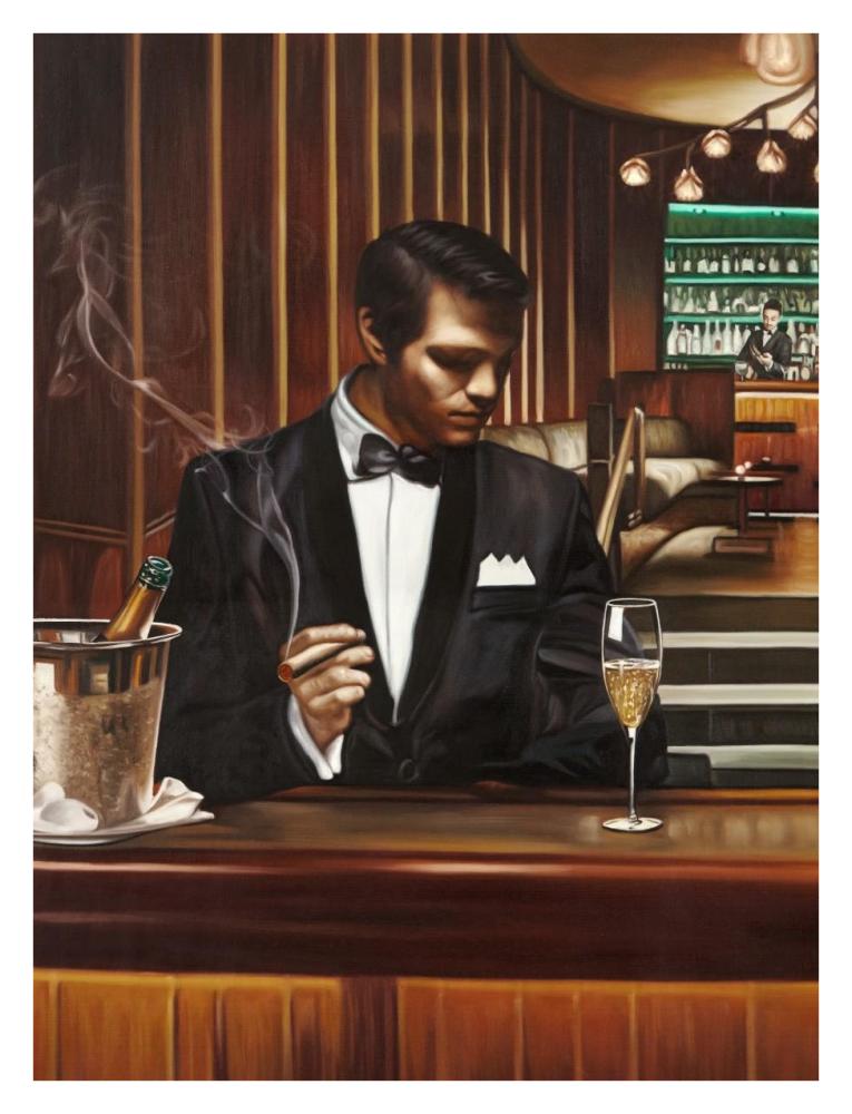 Night Out I-Paper Art-26"x34"