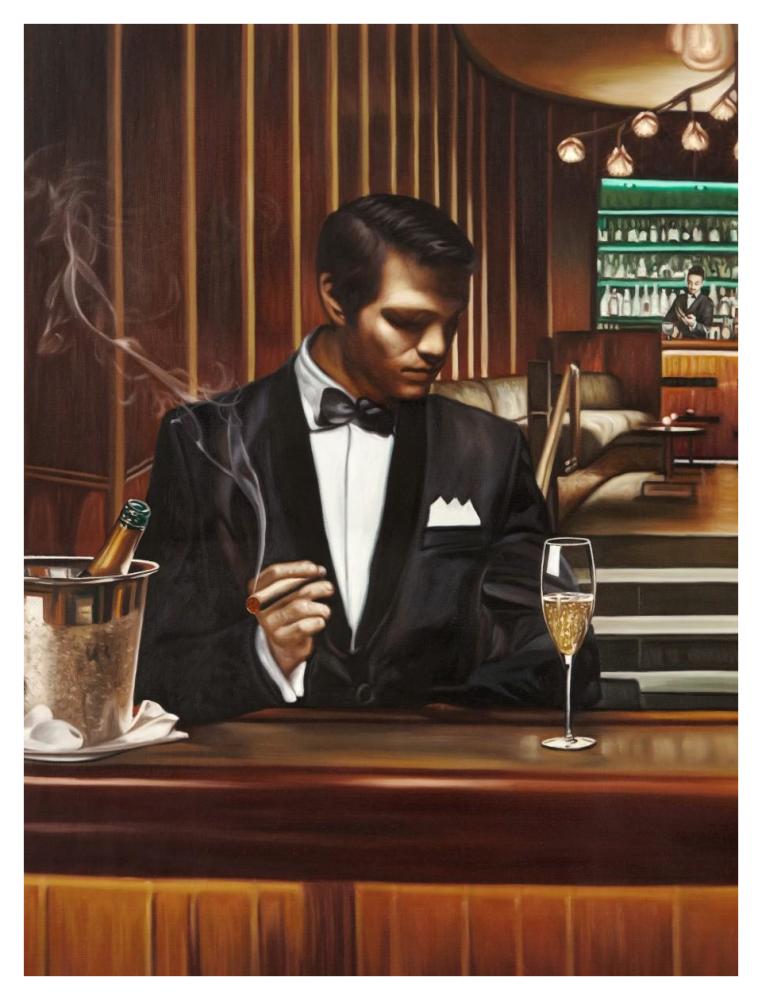 Night Out I-Paper Art-32"x42"