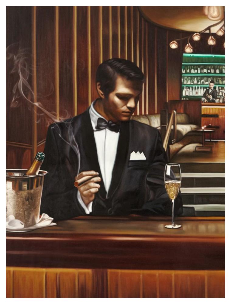 Night Out I-Paper Art-38"x50"
