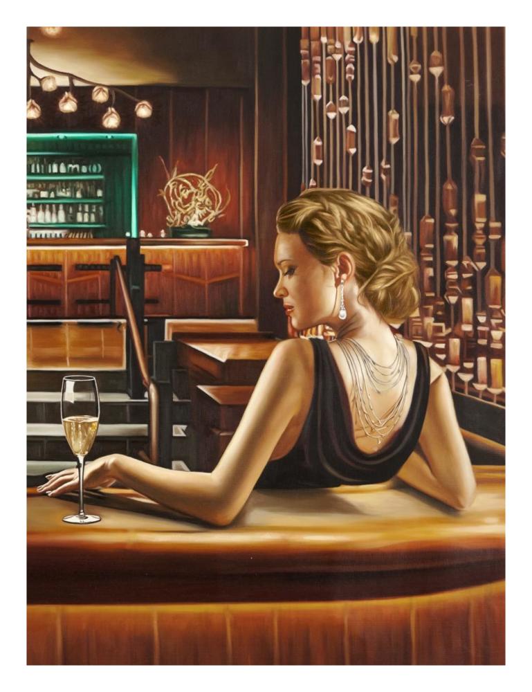 Night Out II-Paper Art-20"x26"