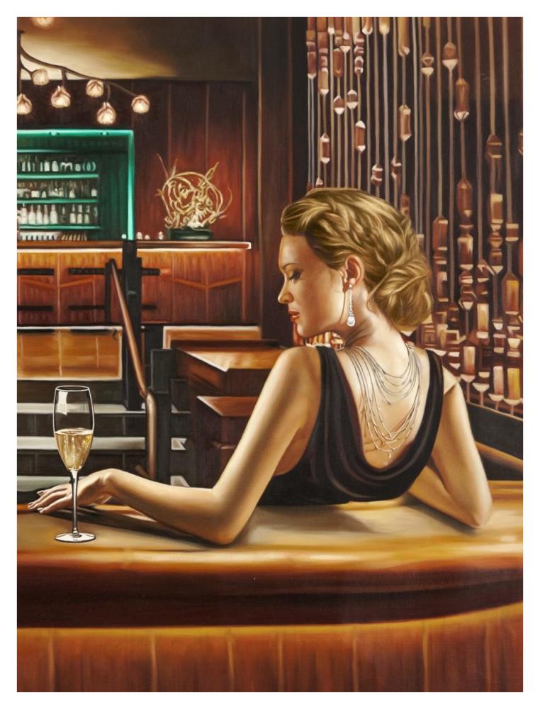 Night Out II-Paper Art-32"x42"