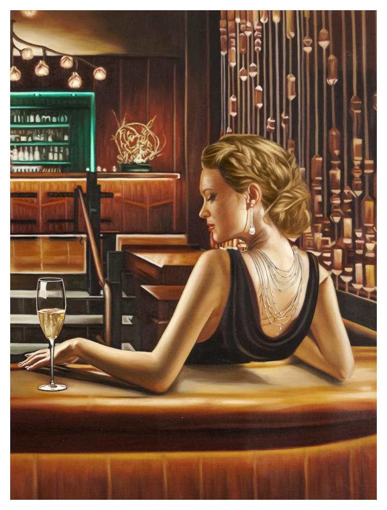 Night Out II-Paper Art-38"x50"