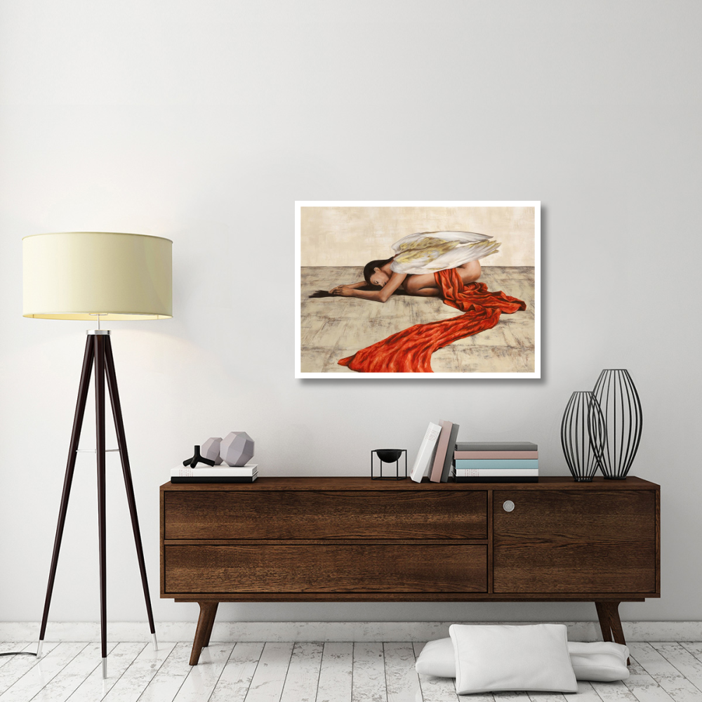Reclined Angel-Paper Art-42&quotx30.4"