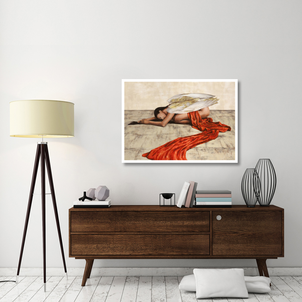 Reclined Angel-Paper Art-46&quotx33.24"