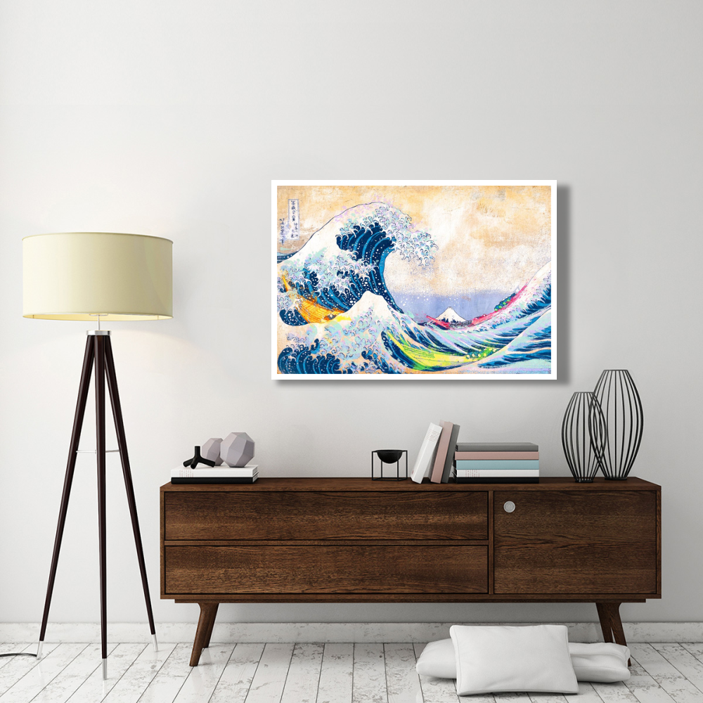 Hokusai's Wave 2.0-Paper Art-50&quotx34"