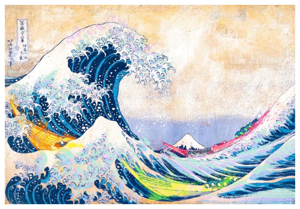Hokusai's Wave 2.0-Paper Art-62"x42"