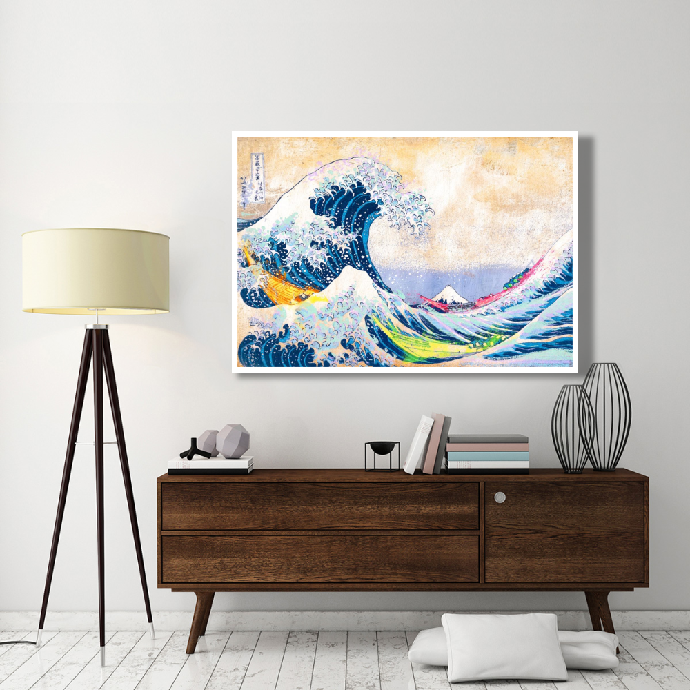 Hokusai's Wave 2.0-Paper Art-62&quotx42"