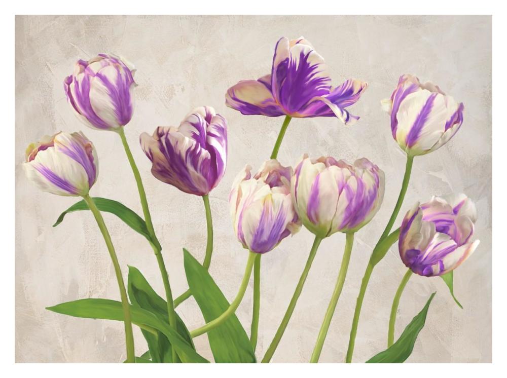 Tulipes-Paper Art-18"x14"