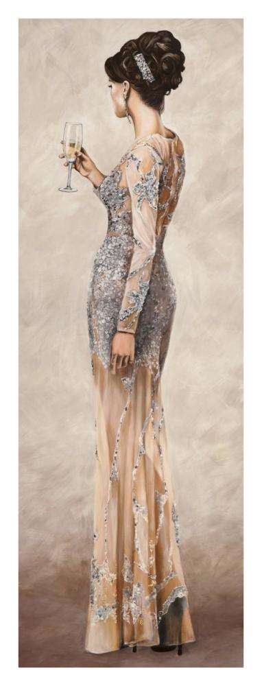Grand Soiree II-Paper Art-14"x38"