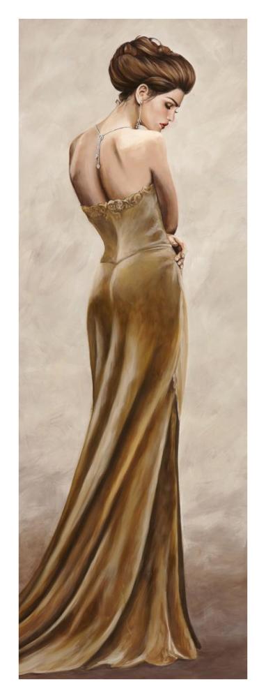 Grand Soiree III-Paper Art-14"x38"