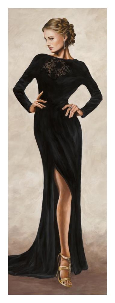 Grand Soiree IV-Paper Art-14"x38"