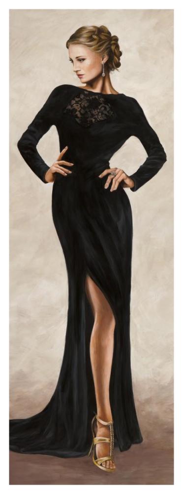Grand Soiree IV-Paper Art-20"x56"