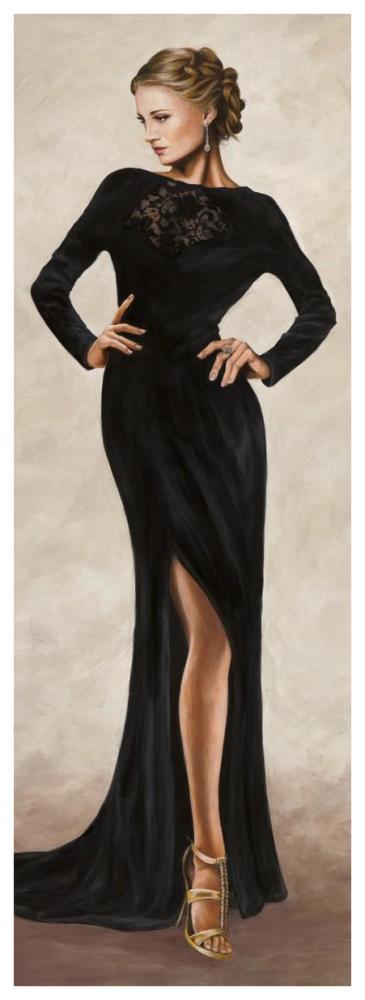 Grand Soiree IV-Paper Art-26"x74"