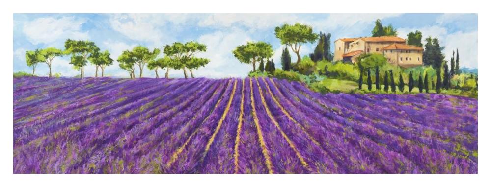 Campagna provenzale-Paper Art-38"x14"