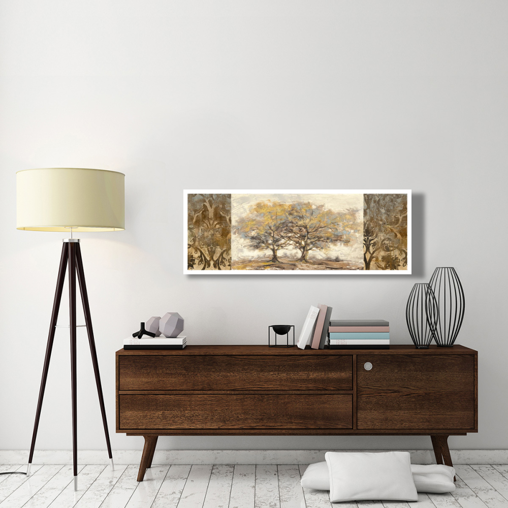 Golden trees-Paper Art-56&quotx20"