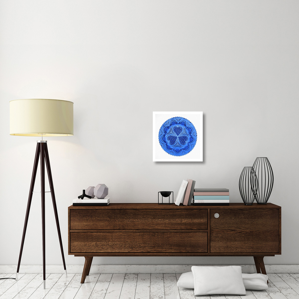 Roman Rosette Tea Plate-Paper Art-20&quotx20"
