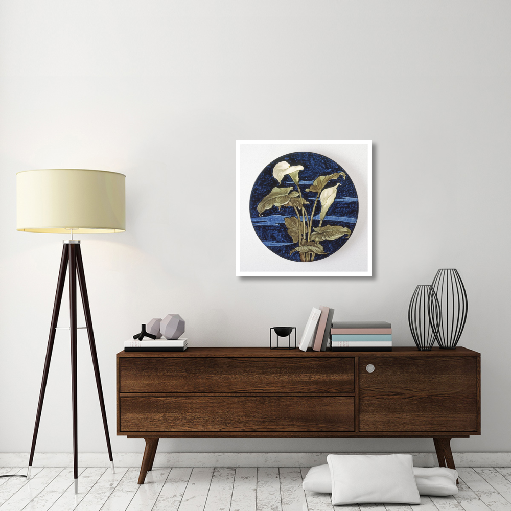Charger - Calla Lily Pattern-Paper Art-32&quotx32"