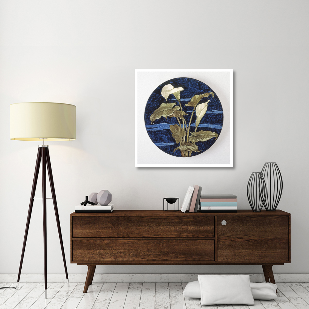 Charger - Calla Lily Pattern-Paper Art-38&quotx38"