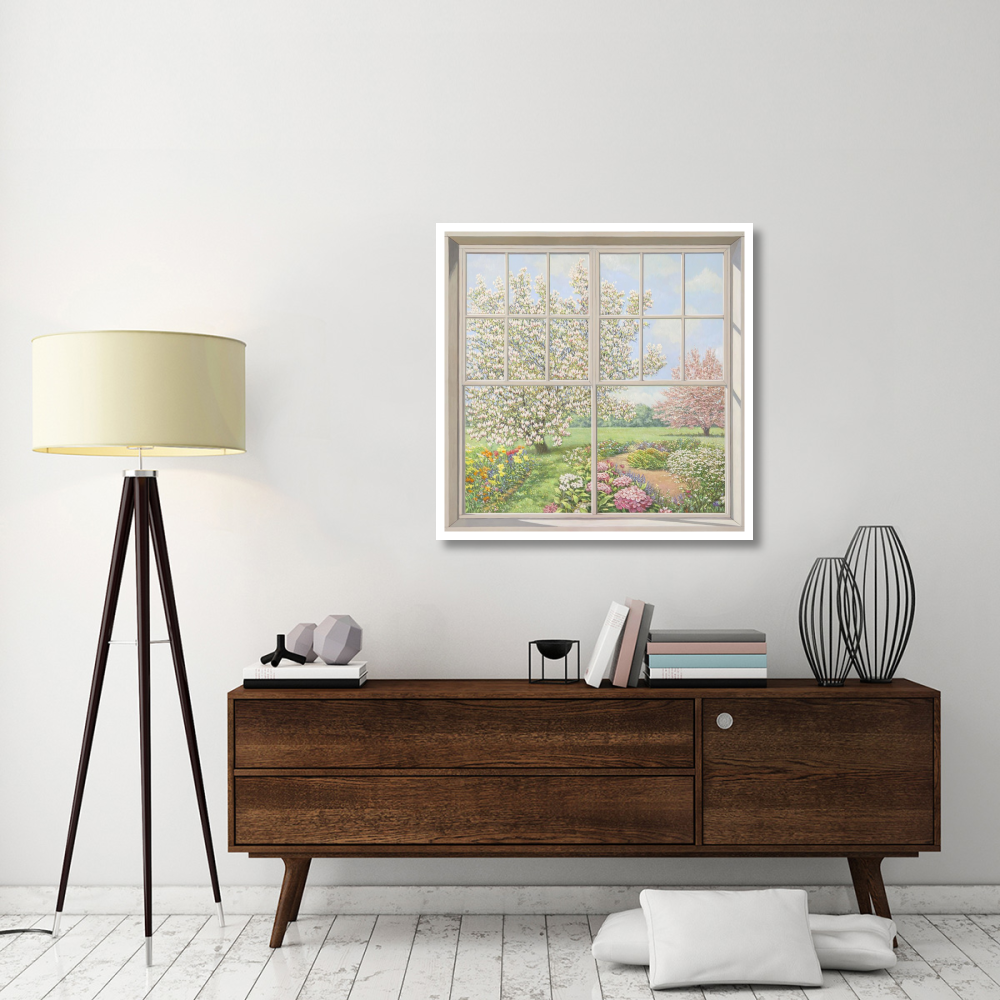 Finestra sul giardino-Paper Art-38&quotx38"