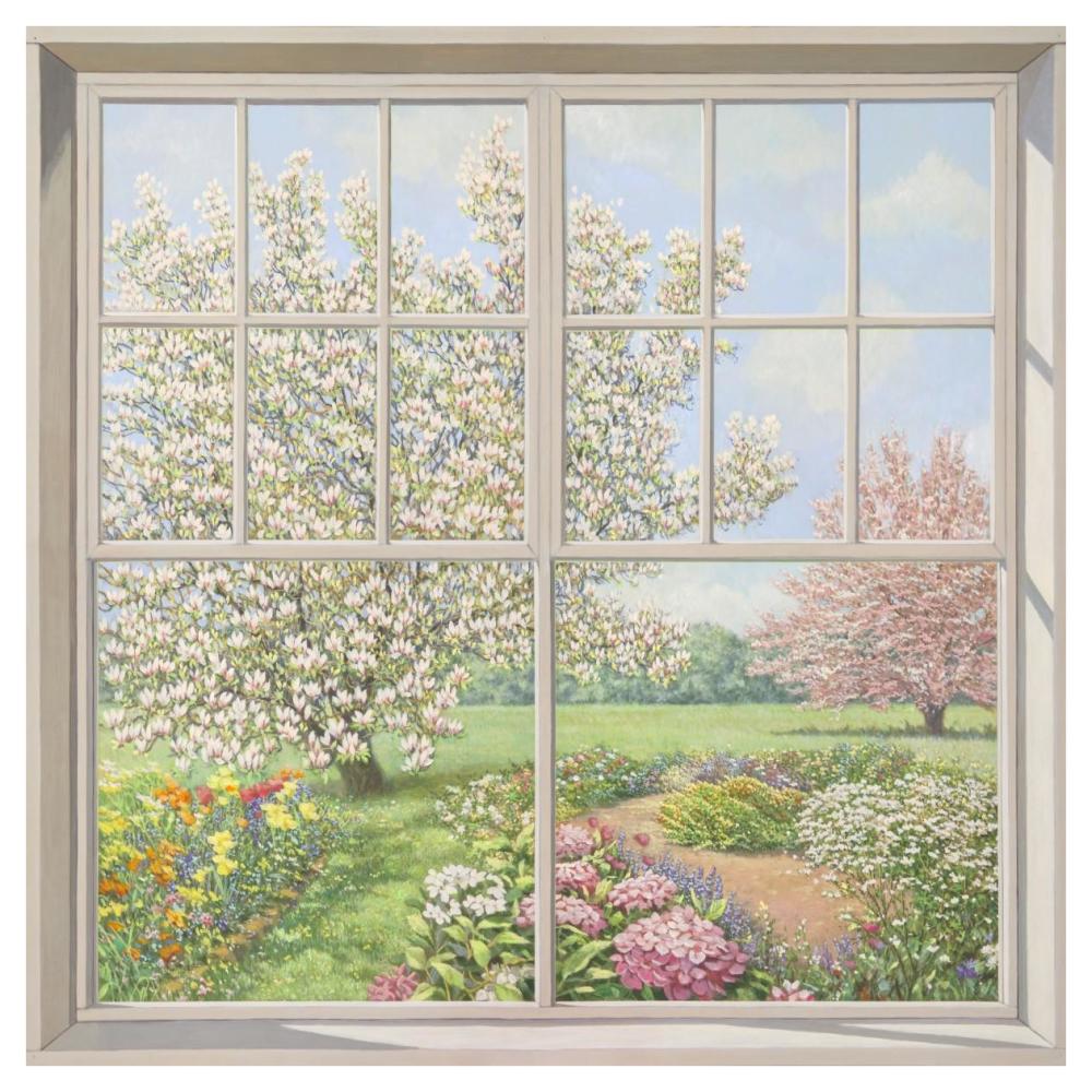 Finestra sul giardino-Paper Art-42"x42"