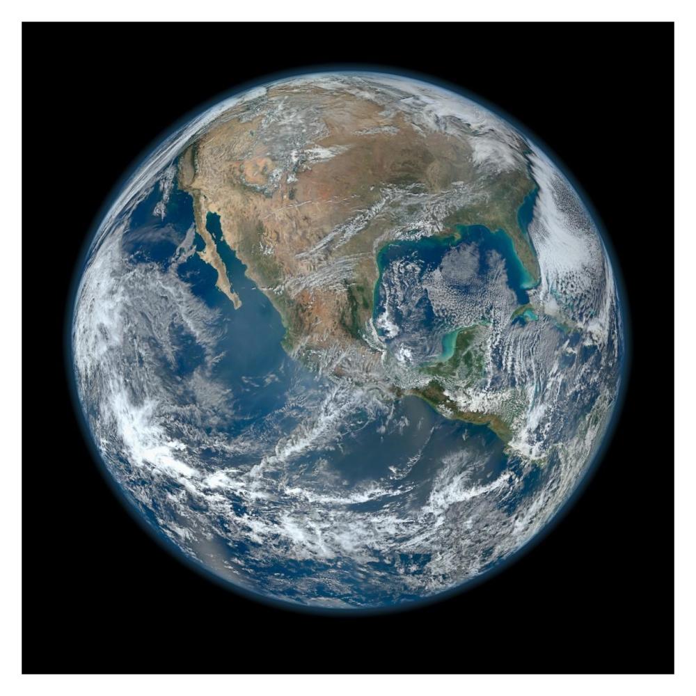 Earth-Paper Art-32"x32"