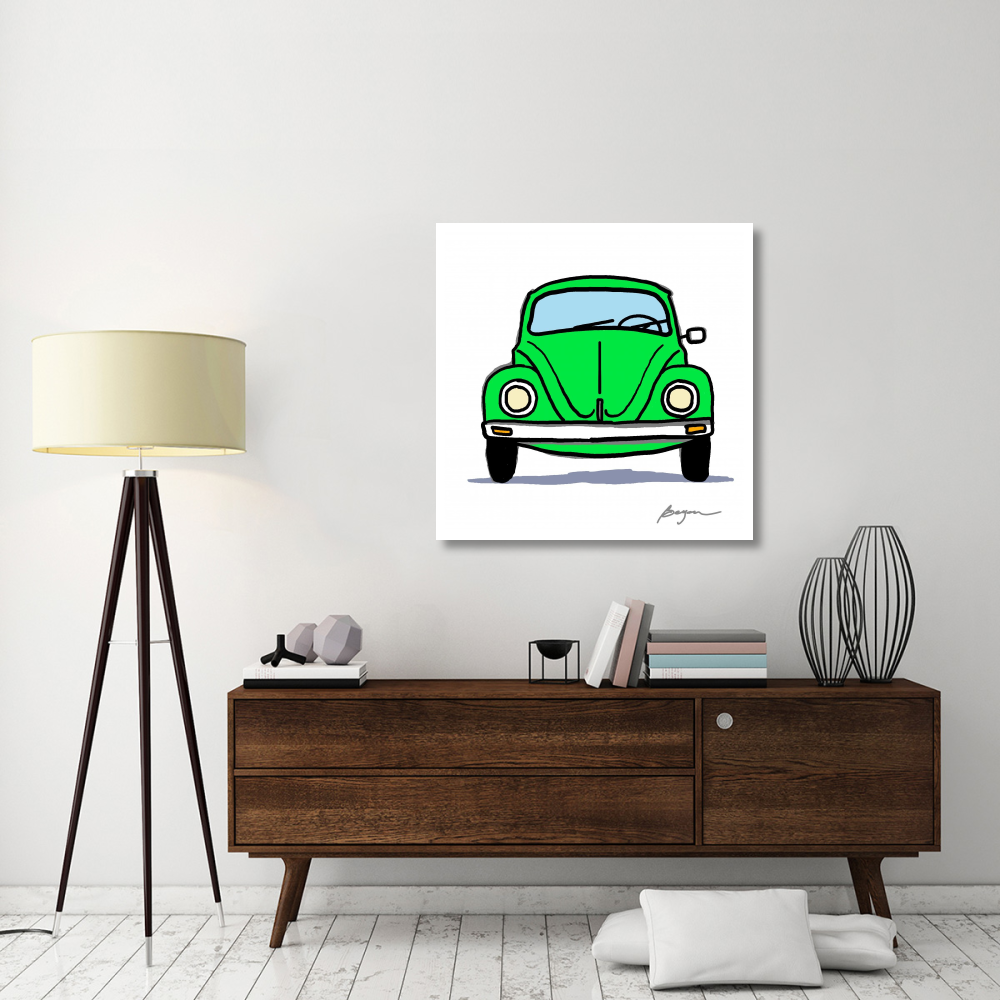 Green Bug-Paper Art-38&quotx38"