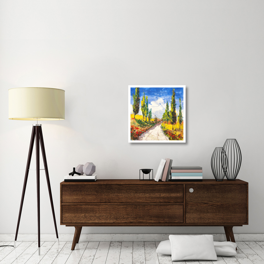 Strada toscana-Paper Art-26&quotx26"