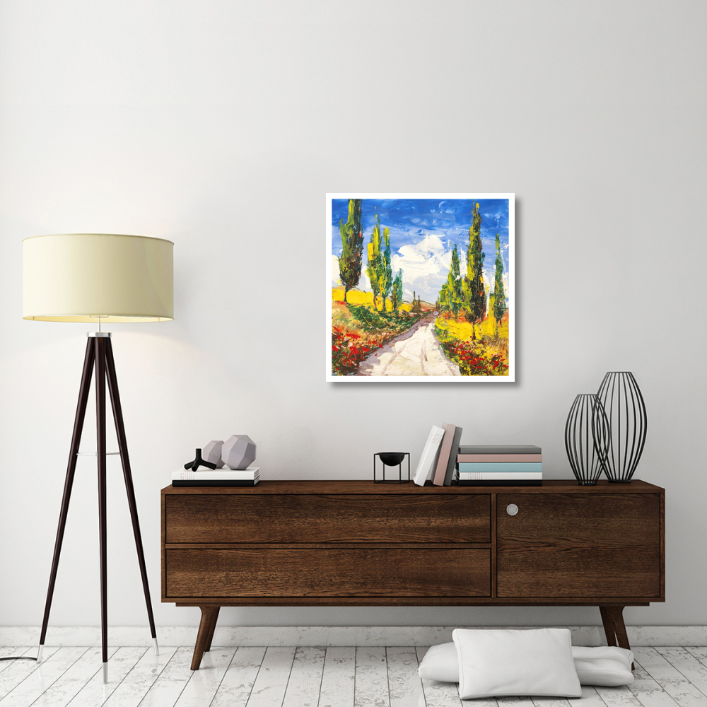 Strada toscana-Paper Art-32&quotx32"