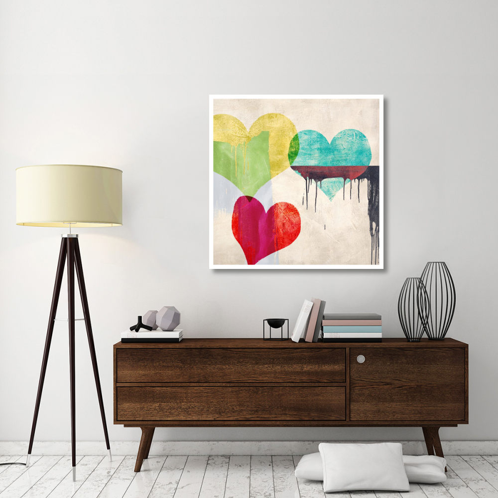 ...me amas-Paper Art-42&quotx42"