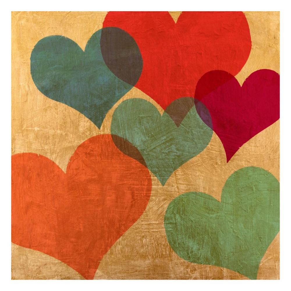 Muchos besos-Paper Art-26"x26"
