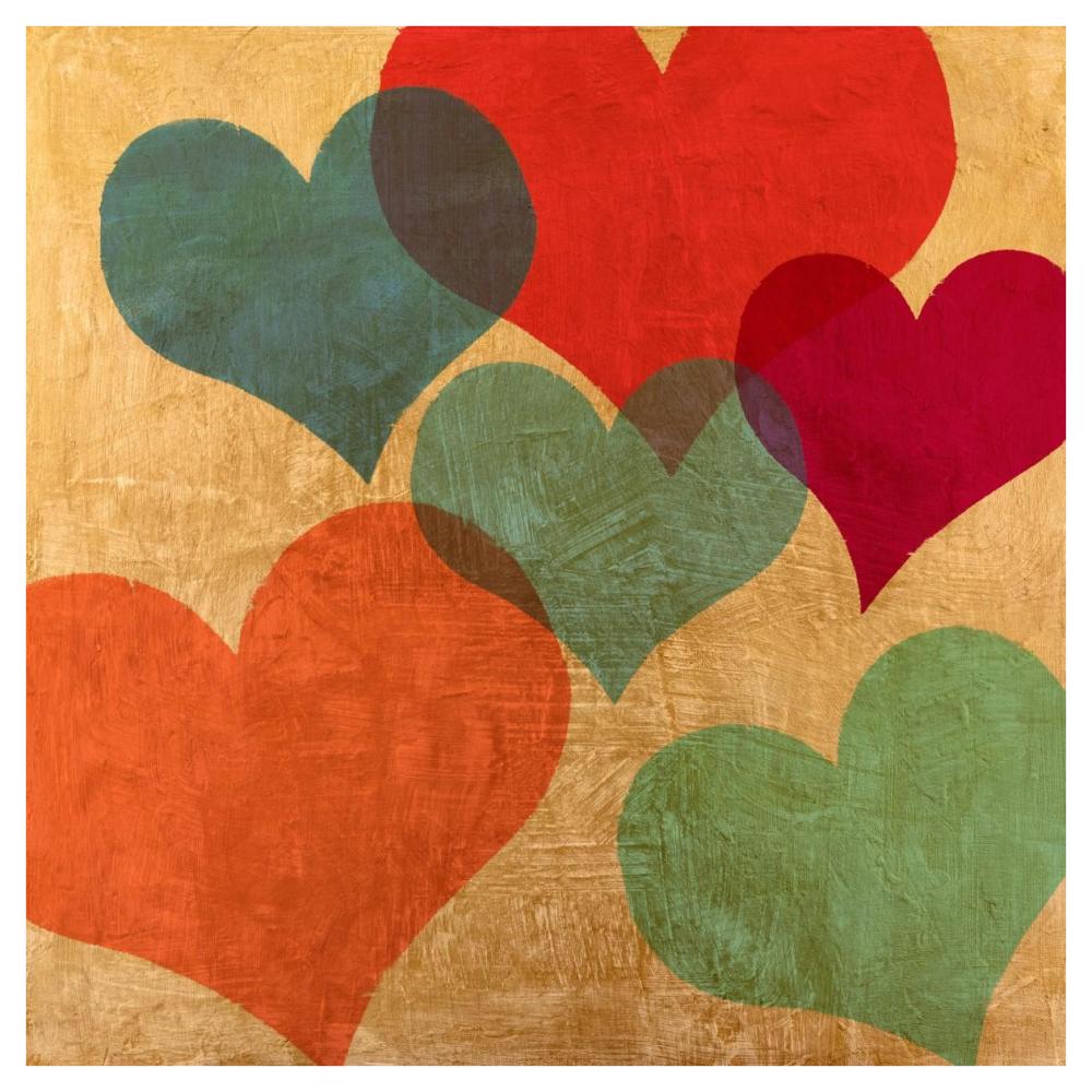 Muchos besos-Paper Art-42"x42"
