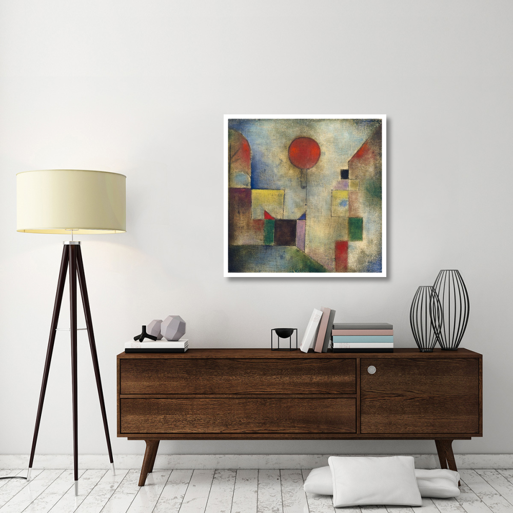 Red balloon-Paper Art-38&quotx38"