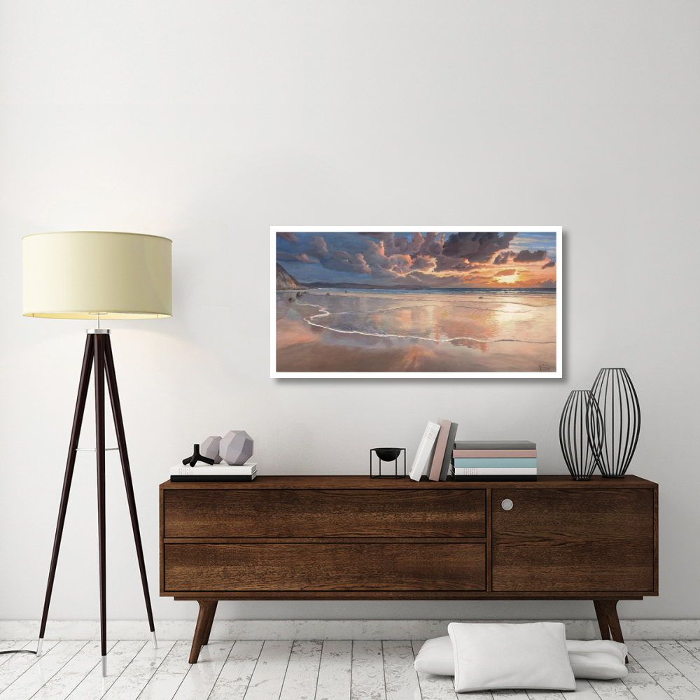 Alba sul mare-Paper Art-50&quotx26"