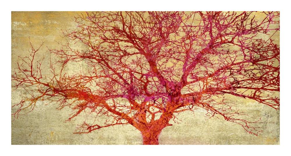 Coral Tree-Paper Art-26"x14"